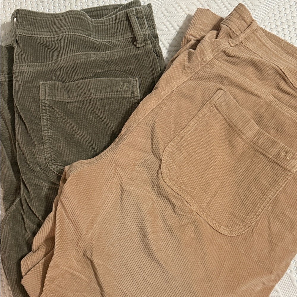 American Eagle Outfitters Super High Rise Baggy Wide Leg Corduroy Pants